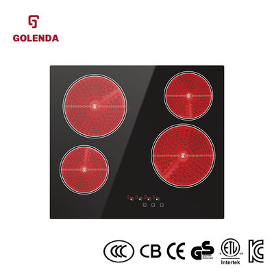 Touch Screen Electric Built In Ceramic Hob Cooker Four ring Kitchen Appliances